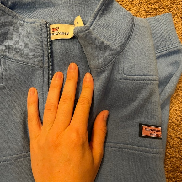 Vineyard vines quarter zip blue pull over - Picture 7 of 7